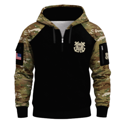 US Coast Guard Quarter Zip Hoodie