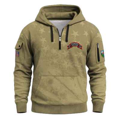 US Army 75th Ranger Regiment Quarter Zip Hoodie