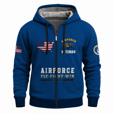 US Air Force All-Over Zip Hoodie