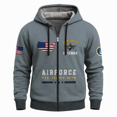 US Air Force All-Over Zip Hoodie