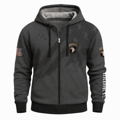US Army Airborne Full Zip Hoodie