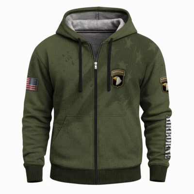US Army Airborne All-Over Zip Hoodie