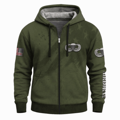 US Army Airborne Full Zip Hoodie