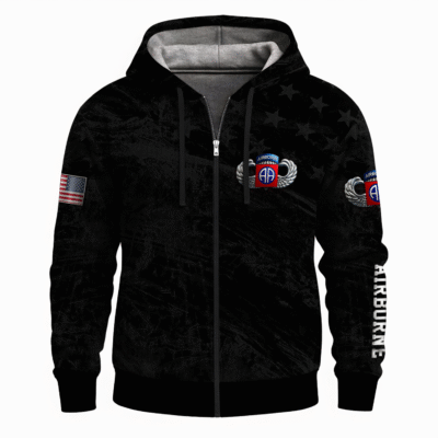 US Army Airborne Full Zip Hoodie