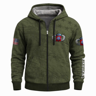 US Army Airborne Full Zip Hoodie
