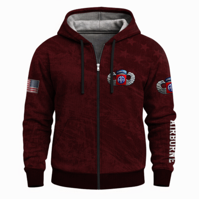US Army Airborne Full Zip Hoodie