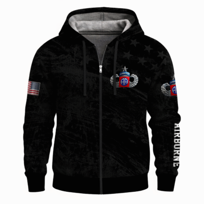 US Army Airborne Full Zip Hoodie