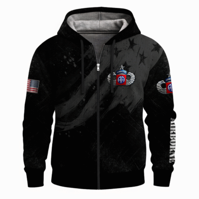 US Army Airborne Full Zip Hoodie
