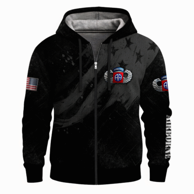 US Army Airborne Full Zip Hoodie