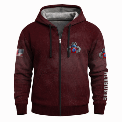 US Army Airborne Full Zip Hoodie