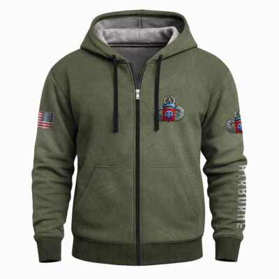 US Army Airborne Full Zip Hoodie