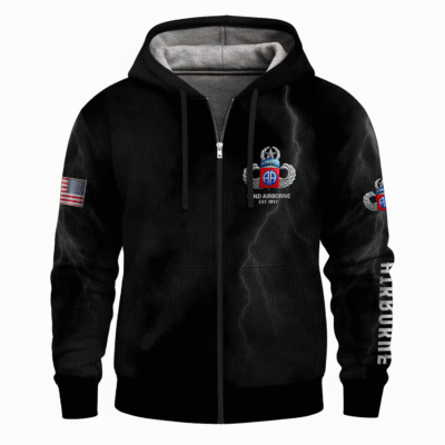 US Army Airborne Full Zip Hoodie