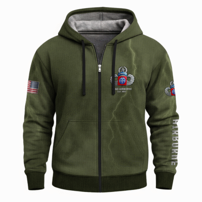 US Army Airborne Full Zip Hoodie