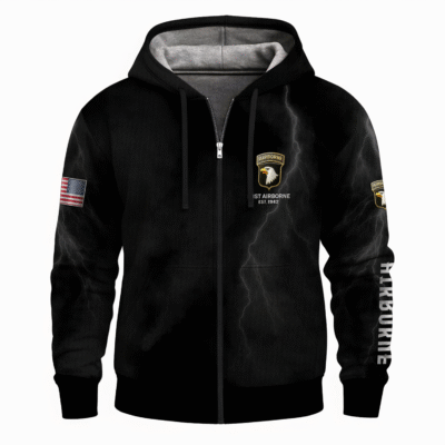 US Army Airborne Full Zip Hoodie