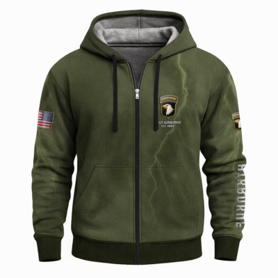 US Army Airborne Full Zip Hoodie