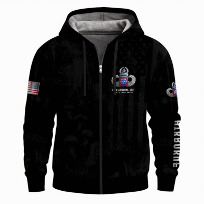 US Army Airborne Full Zip Hoodie