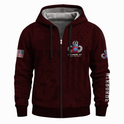 US Army Airborne Full Zip Hoodie