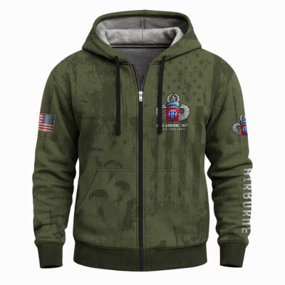 US Army Airborne Full Zip Hoodie