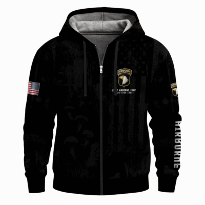 US Army Airborne Full Zip Hoodie