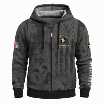 US Army Airborne Full Zip Hoodie
