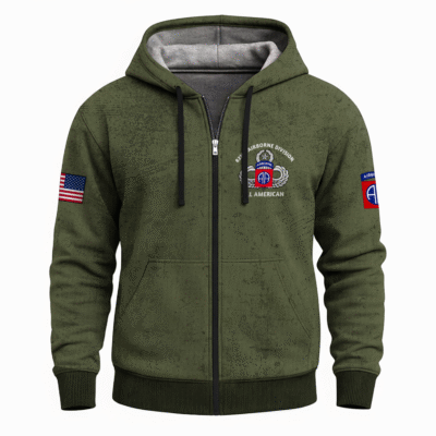 US Army Airborne Full Zip Hoodie