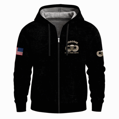 US Army Airborne Full Zip Hoodie