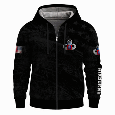 US Army Airborne Full Zip Hoodie