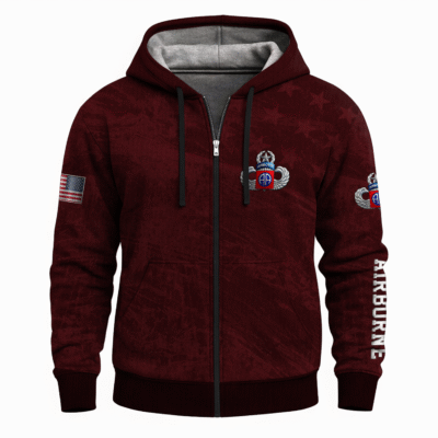 US Army Airborne Full Zip Hoodie