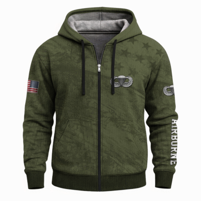 US Army Airborne Full Zip Hoodie