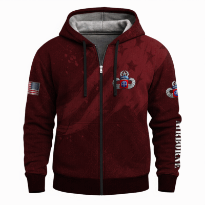 US Army Airborne All-Over Zip Hoodie