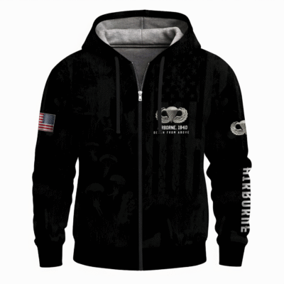 US Army Airborne Full Zip Hoodie