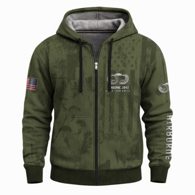 US Army Airborne Full Zip Hoodie
