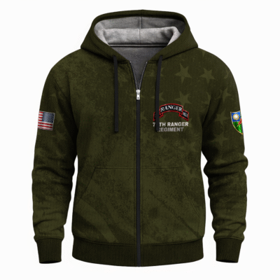 US Army Ranger Full Zip Hoodie