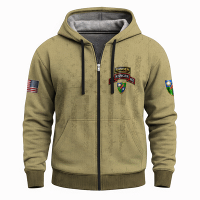 US Army Ranger All-Over Zip Hoodie