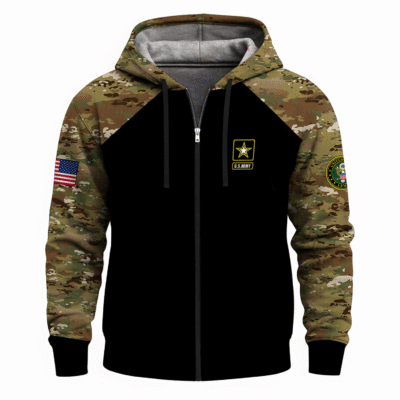 US Army Full Zip Hoodie