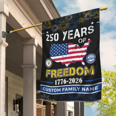 Us Navy - America 250th Anniversary Flag