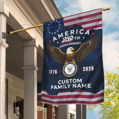 Us Navy - America 250th Anniversary Flag