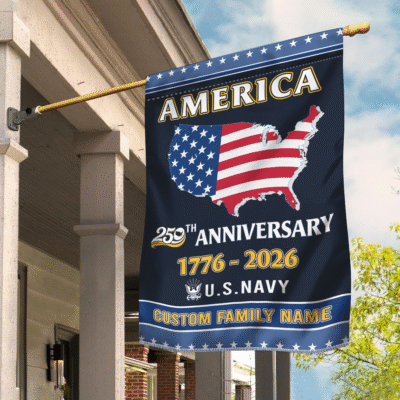 Us Navy - America 250th Anniversary Flag