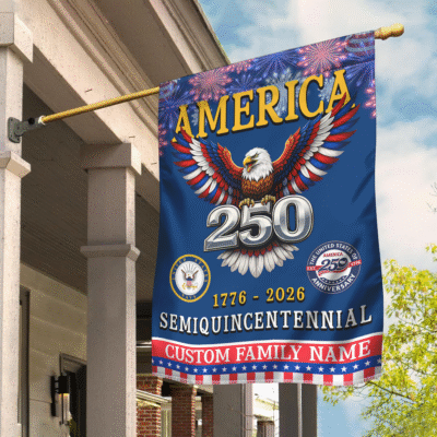 Us Navy - America 250th Anniversary Flag