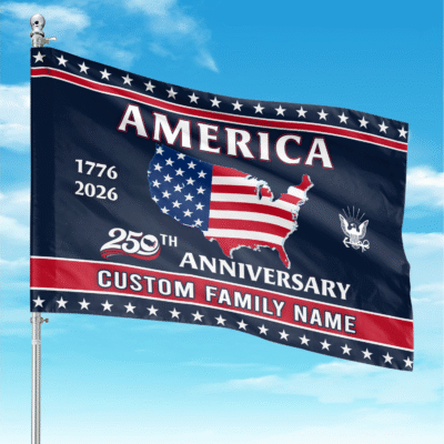 US Navy - America 250th Anniversary US Semiquincentennial Flag