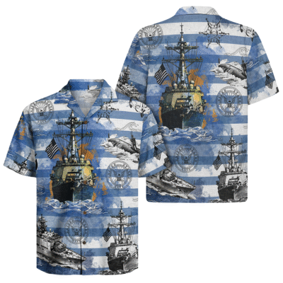 US Navy 250th Years Of Service Hawaiian Shirt