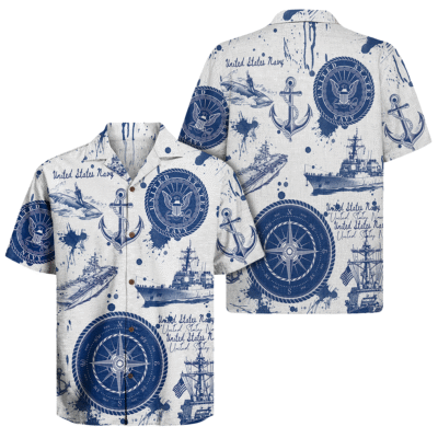 US Navy 250th Years Of Service Hawaiian Shirt