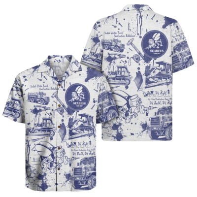 US Navy Seabees 250th Years Of Service Hawaiian Shirt