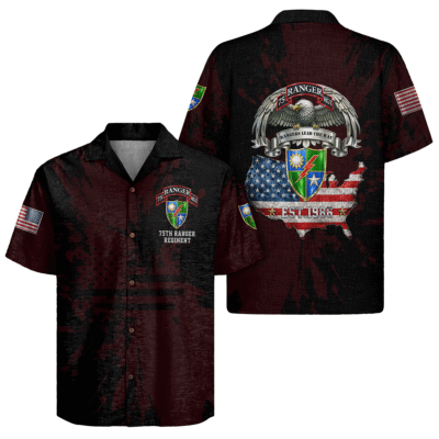US Army 75th Ranger Regiment Hawaiian Shirt