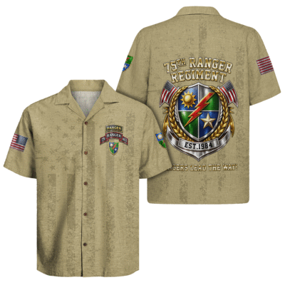 US Army 75th Ranger Regiment Hawaiian Shirt