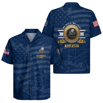 US Navy Seabees 250th Years Of Service Hawaiian Shirt