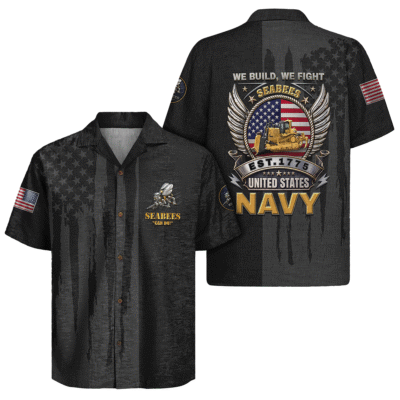 US Navy Seabees 250th Years Of Service Hawaiian Shirt