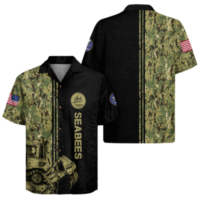 US Navy Seabees 250th Years Of Service Hawaiian Shirt