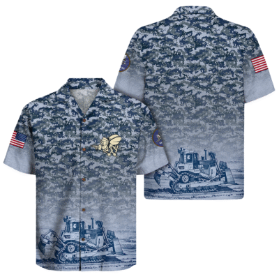 US Navy Seabees 250th Years Of Service Hawaiian Shirt