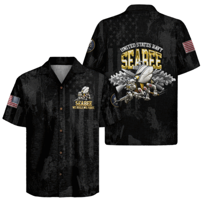 US Navy Seabees 250th Years Of Service Hawaiian Shirt